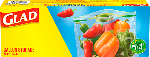 Glad Zipper Gallon Food Storage and Freezer Plastic Bags, 36 ct - QFC