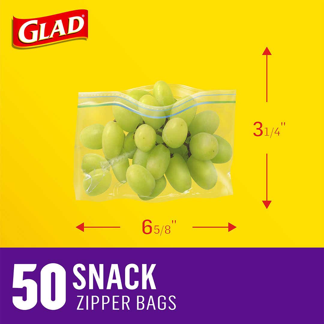 Glad Snack Collection Zipper Bag Case