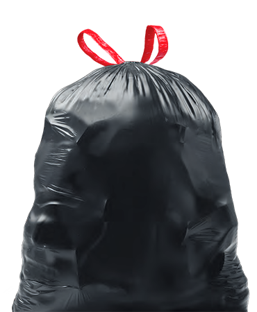 Glad Drawstring Black Trash Bags 