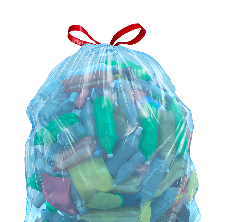 Glad Recycling Trash Bags + Tall Kitchen Drawstring Blue Trash Bags - 13  Gallon - 45ct