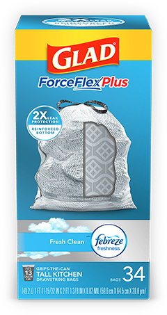 Kitchen ForceFlexPlus Bags Fresh Clean Scent | Glad