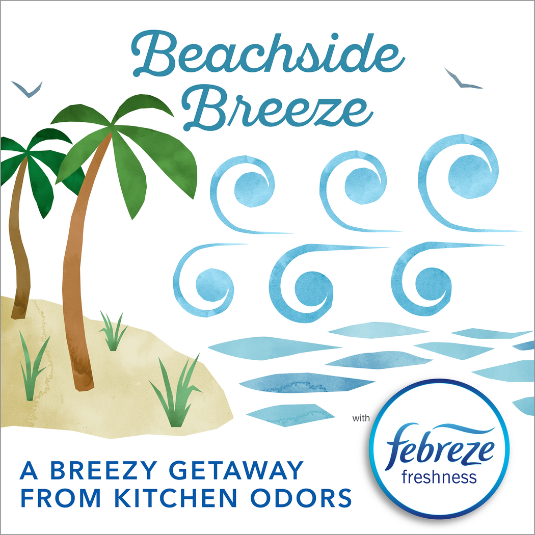 Beachside Breeze Scented Blue Tall Kitchen ForceFlex MaxStrength™ Trash Bags