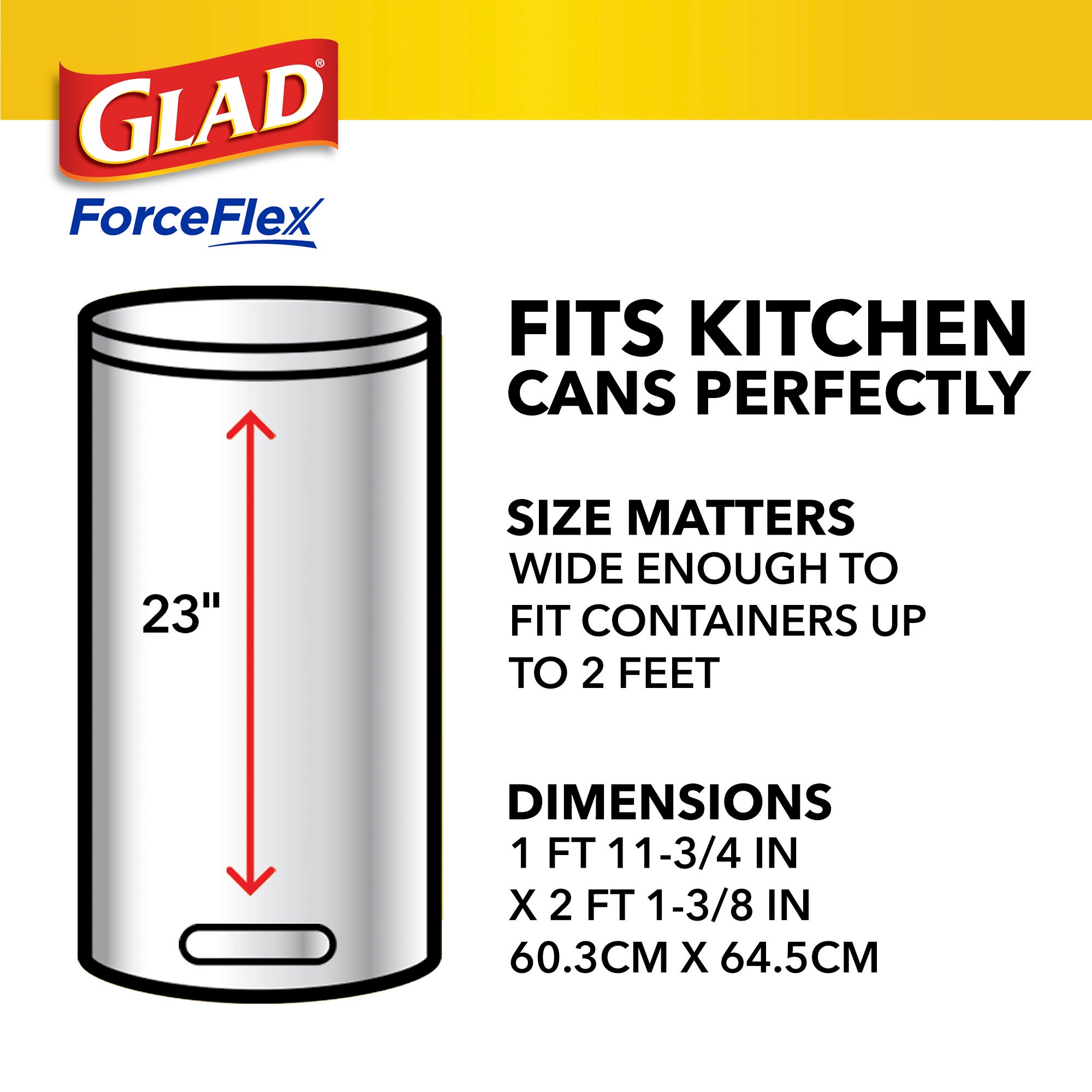 Glad Brand Gain 2024 scented 8 gallon drawstr