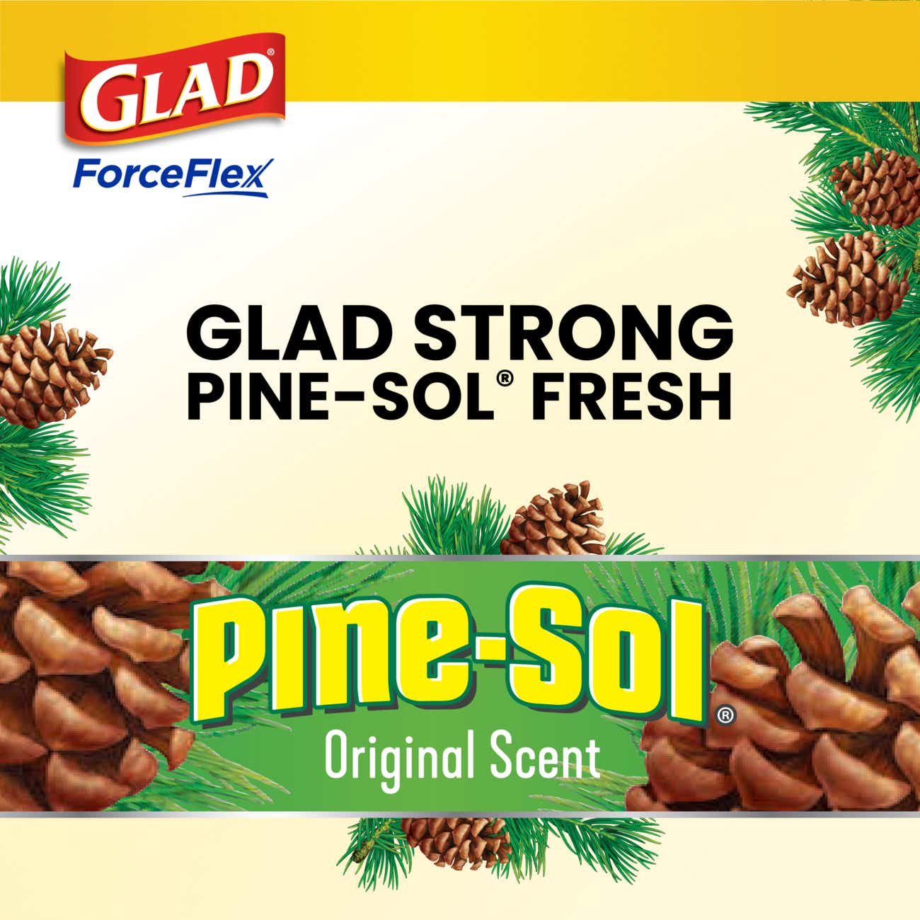 Heavy Duty ForceFlex Drawstring Bags Pine-Sol™ Original Scent