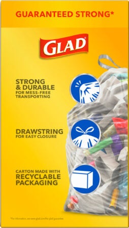 Glad clear kitchen bags sale